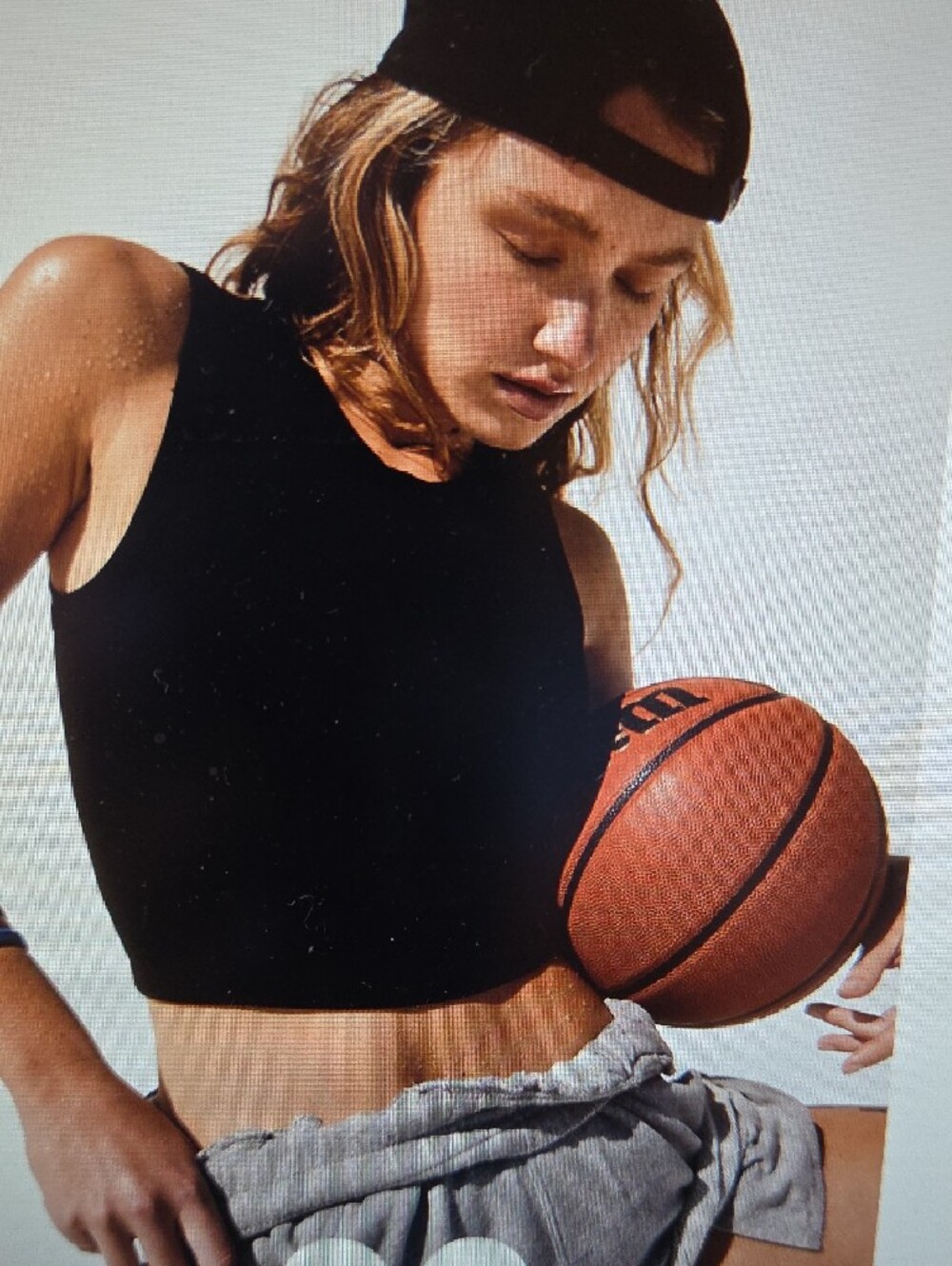 FP Movement by Free People Black Ribbed Crop Tank - Picture 6 of 6